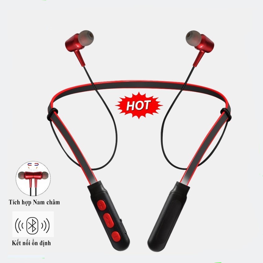 Tai nghe Bluetooth B11 Bass sâu pin nghe 8 tiếng có đàm thoại kèm cáp sạc