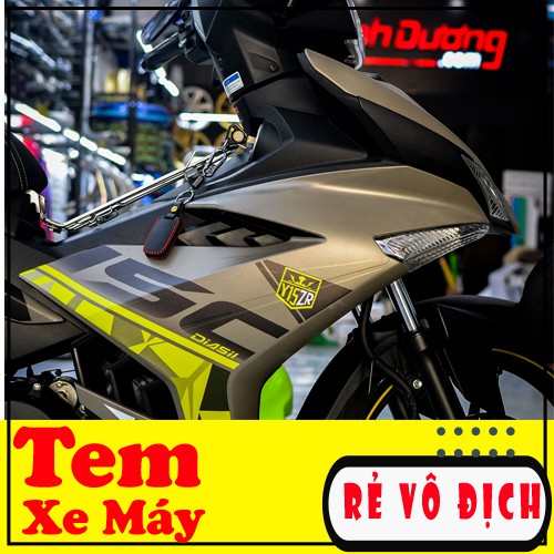Tem Xe Exciter 150 Y15zr 🍀 FREESHIP 🍀 Vàng Xám Đẹp Nhất