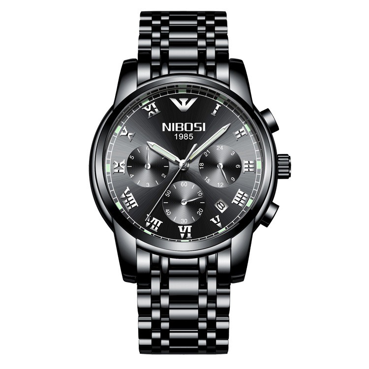 [GIÁ SỐC] ĐỒNG HỒ NAM NIBOSI 2301 (1985) DÂY THÉP ĐẶC CHẠY FULL 6KIM, THIẾT KẾ NAM TÍNH MẠNH MẼ - CHÍNH HÃNG (FULLBOX) | BigBuy360 - bigbuy360.vn