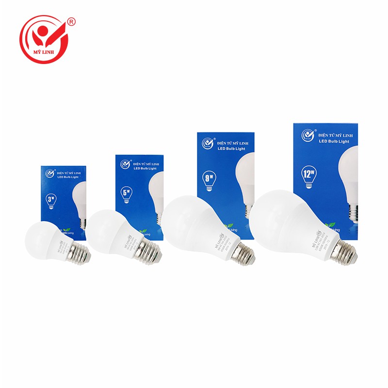 Bóng led buld nấm kín nước Mỹ Linh ánh sáng trắng / vàng. Dùng để trang trí,chiếu sáng nhà hàng,quán cà phê,gia đình