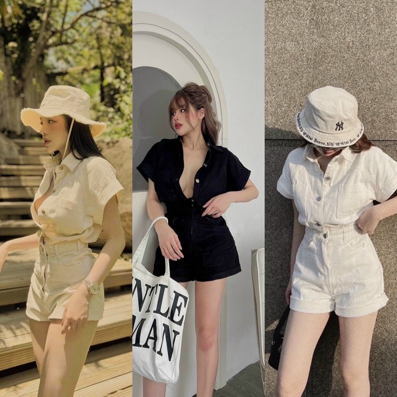 JUM LIỀN SHORT CỔ SƠMI