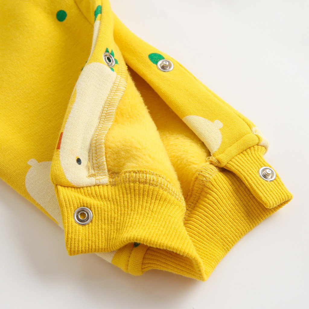 Áo Liền Quần Sanlutoz Có Mũ Trùm Đầu Thời Trang Mùa Đông Dễ Thương Cho Bé