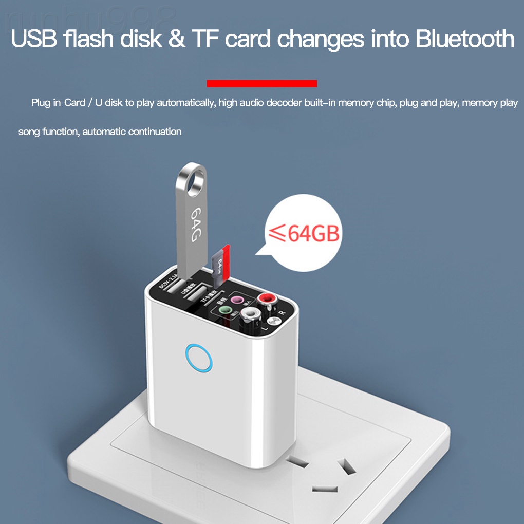 Thiết bị nhận truyền âm thanh bluetooth 5.0 kèm phụ kiện