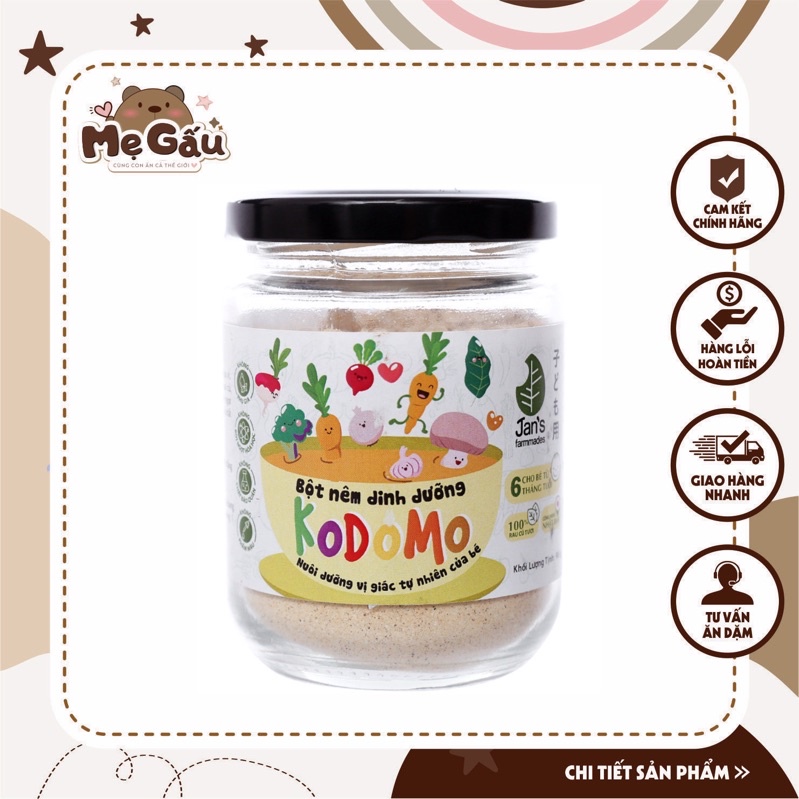 [KODOMO] BỘT NÊM RAU CỦ KODOMO 90gr