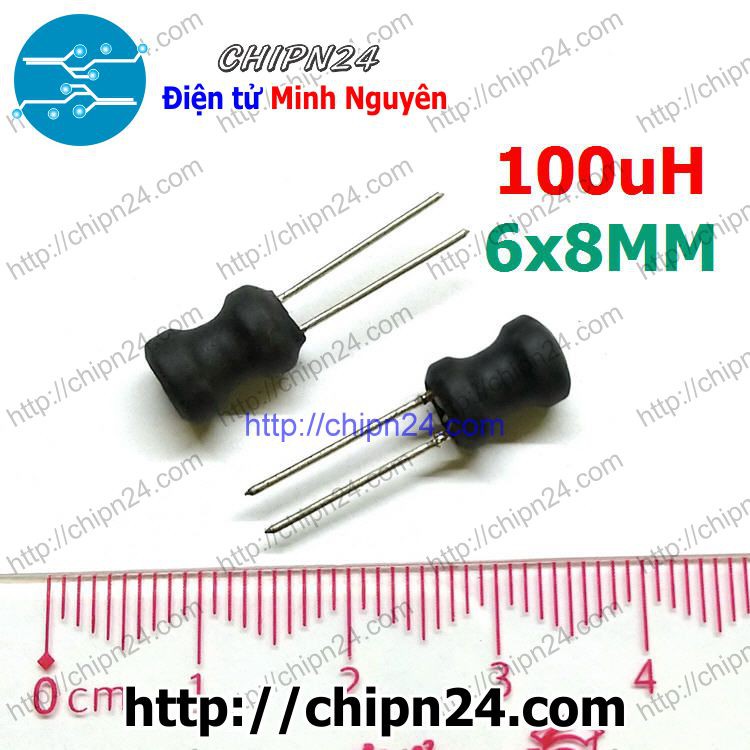 [5 CÁI] Cuộn cảm 6x8mm 100uH DIP 1A