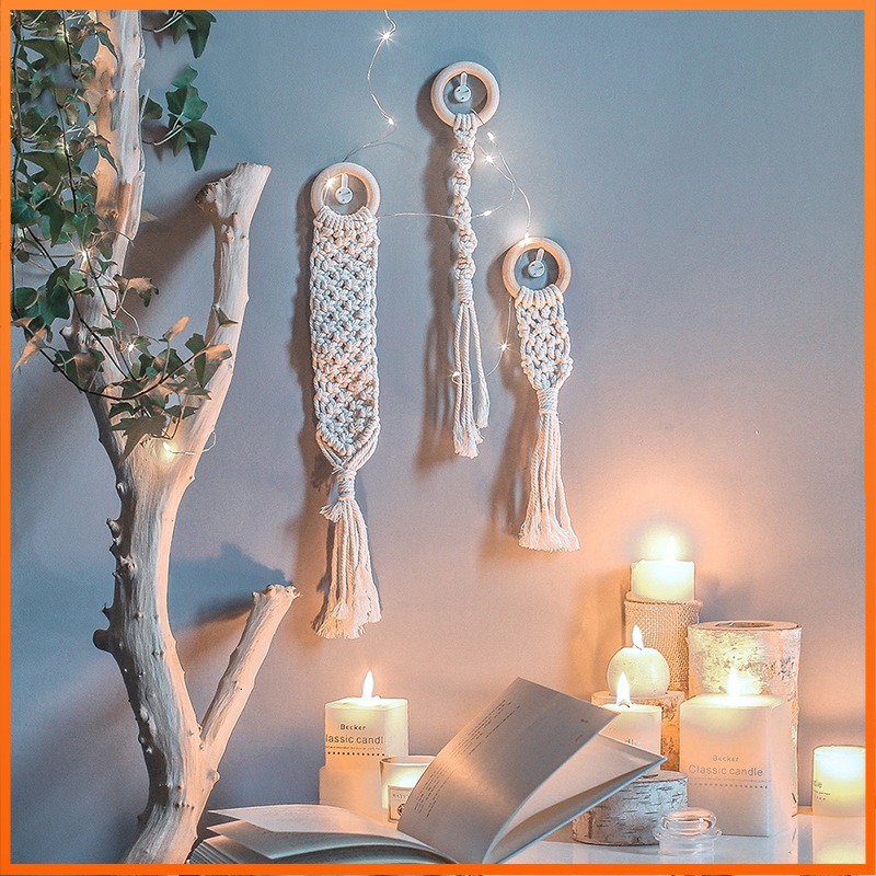 Thảm Dệt Thủ Công Treo Tường Phong Cách Bohemian Bắt Mắt Thích Hợp Dùng Trang Trí