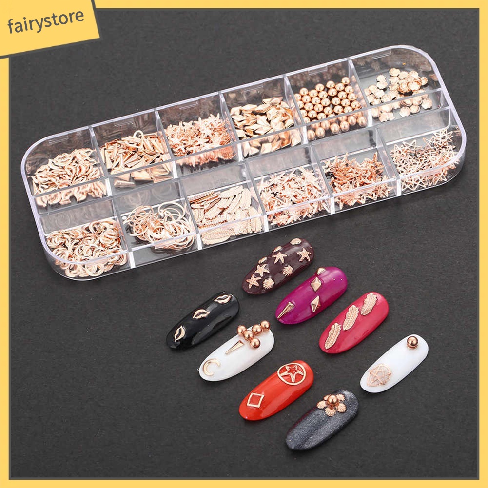 Phụ kiện trang trí móng tay hình trăng sao biển xinh xắn