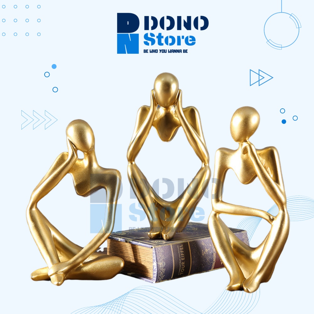 Tượng nhân vật trừu tượng phong cách Bắc Âu, tượng Decor trang trí phòng
