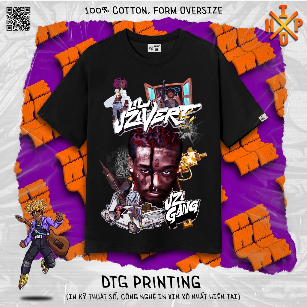 Áo thun ngắn tay oversize LIL UZI VERT