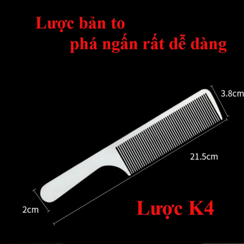 Lược cắt tóc hợp kim Nhôm cao cấp nguyên khối siêu mỏng chất lượng cao. Nhiều kích cỡ