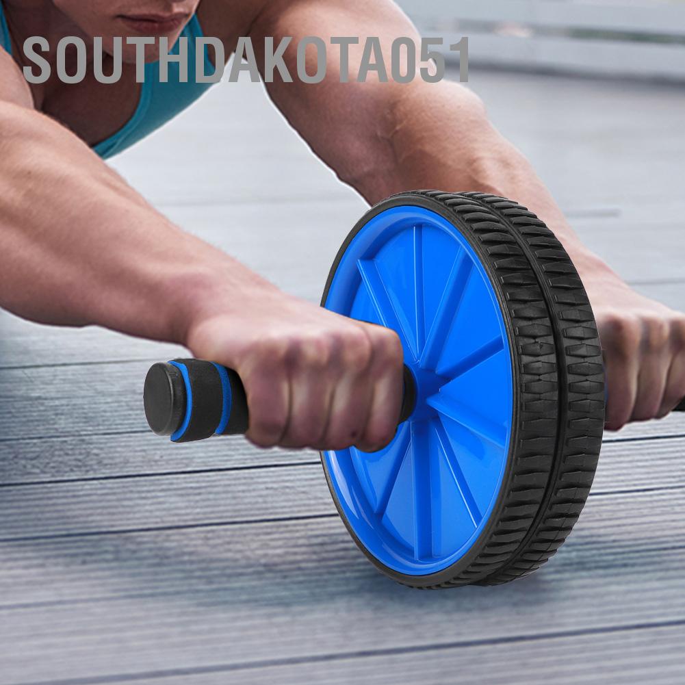 Con Lăn Đôi Đường Kính 18cm Hỗ Trợ Luyện Tập Cơ Bụng Màu Xanh Dương