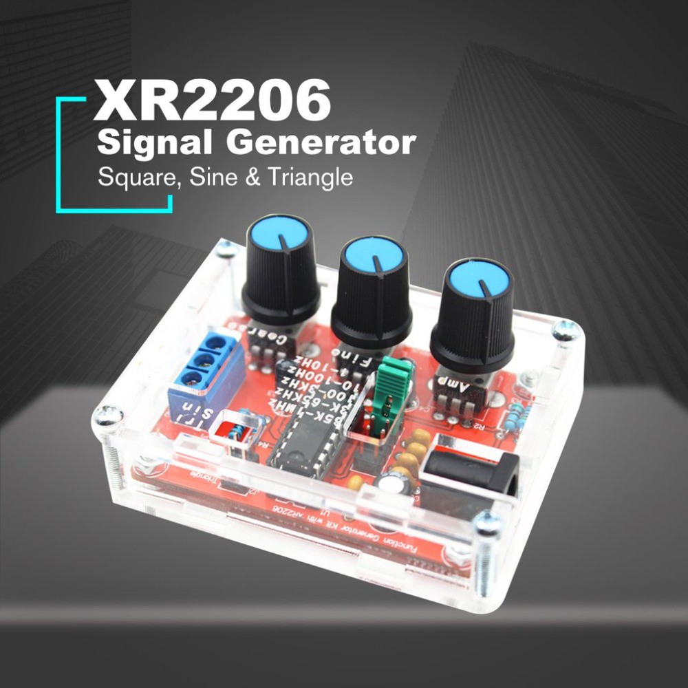 XR2206 Chức năng tạo tín hiệu Máy phát sóng tam giác hình sin Đầu ra sóng vuông 1Hz-1 MHz Mô đun điều chỉnh tần số chính xác cao DIY
