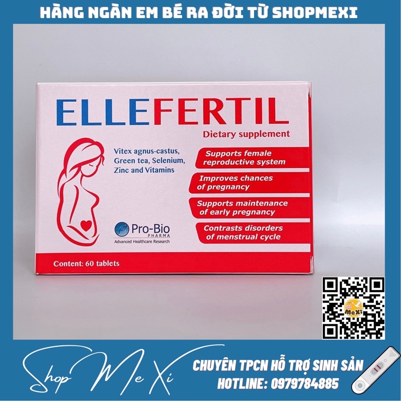 Mẹ Xi Ellefertil bổ trứng tăng khả năng thụ thai, bổ trứng, tăng thụ thai, hỗ trợ sinh sản vô sinh hiếm muộn