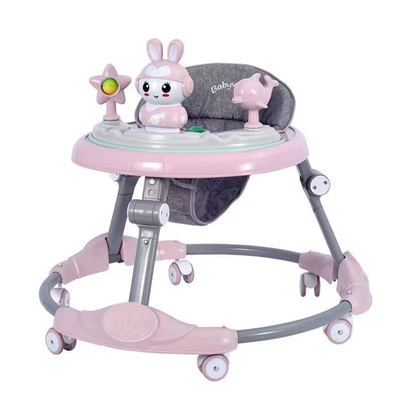 XE TẬP ĐI CHO BÉ XE QUÂY TRÒN 6 BÁNH CÂN BẰNG CHÂN VÒNG KIẾNG BABY WALKER 619M DỄ THƯƠNG
