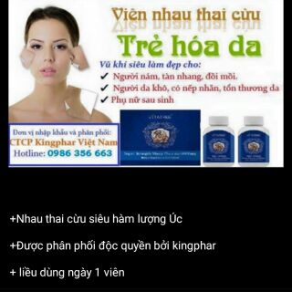 Viên uống nhau thai cừu Úc hộp 120 viên