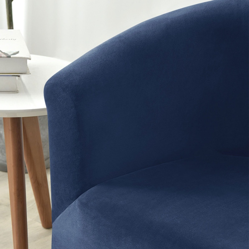 Vỏ Bọc Đệm Ghế Sofa Bằng Nhung Dày Co Giãn Màu Trơn Chống Bụi