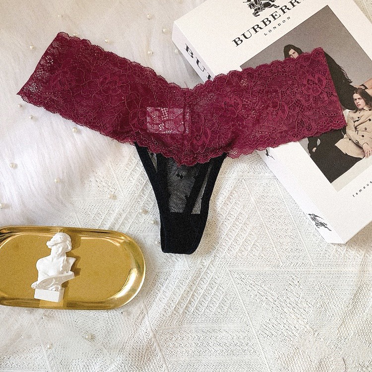 CK119 - Quần lót ren nữ gợi cảm -quần chíp chữ T-KELLYWANG