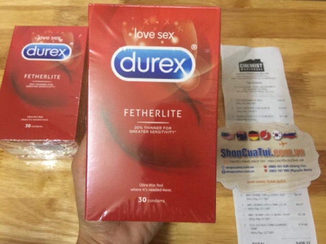 💁🏻‍♀️ BAO CAO SU #DUREX Fetherlite Ultra Thin Feel Condoms Extra Sensitive 30 Pack