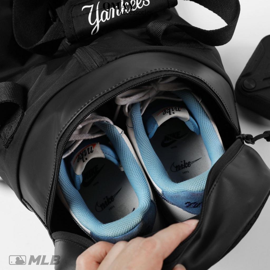 Túi Trống Thể Thao MLB NY Tập Gym Đi Du Lịch Có Ngăn Đựng Giày Riêng Chất Liệu Dày Dặn Chống Thấm Nước Cực Tốt