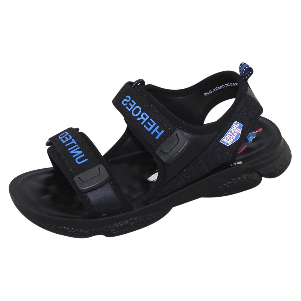 Sandal bé trai - SJOB.04 Màu đen - đế bằng