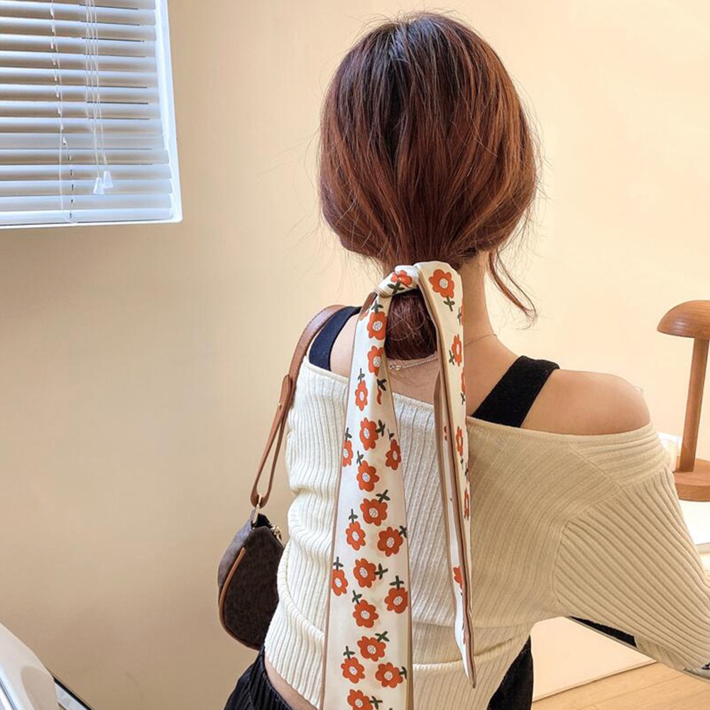 Dây Buộc Tóc Đính Nơ Đa Năng Kiểu Retro