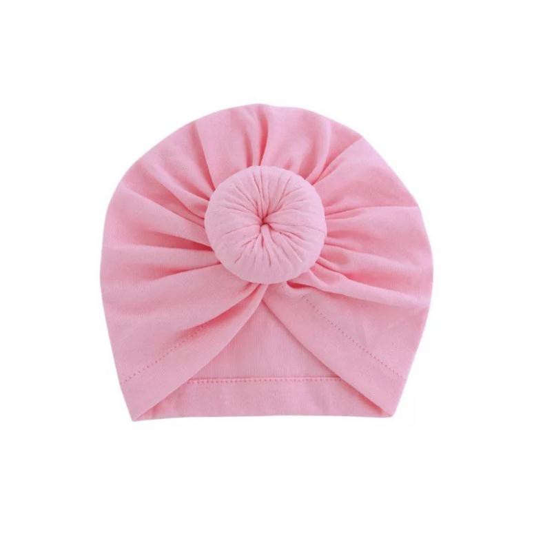 Mũ turban tròn phong cách Ấn Độ duyên dáng, cotton mềm mại cho bé yêu 🥰