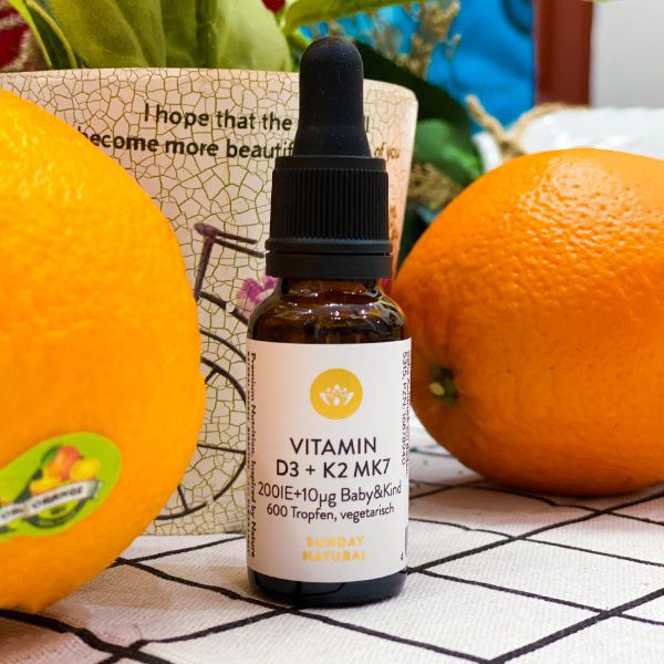 Vitamin D3+K2 MK7 20ml 🔥𝐍𝐄𝐖🔥 chính hãng Sunday natural nội địa Đức shopnguyenanh88