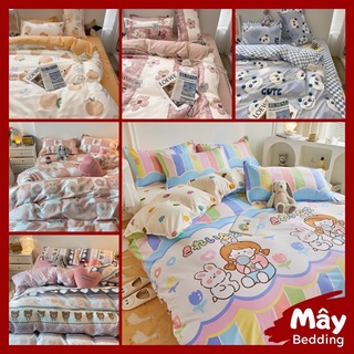 Bộ chăn ga gối Cotton Poly Gấu Bear MÂY BEDDING đủ kích thước nệm