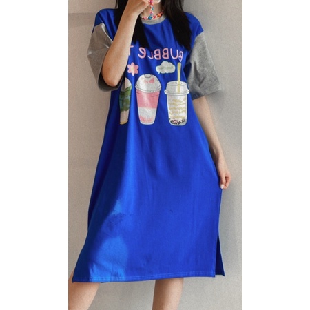 Váy suông hình trà sữa cute