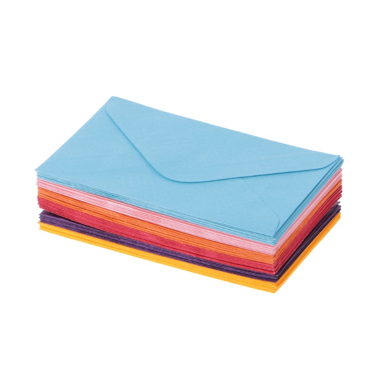 Set 50 Phong Bì Giấy Mini Trơn Dùng Làm Quà Tặng/Trang Trí Tiệc Cưới