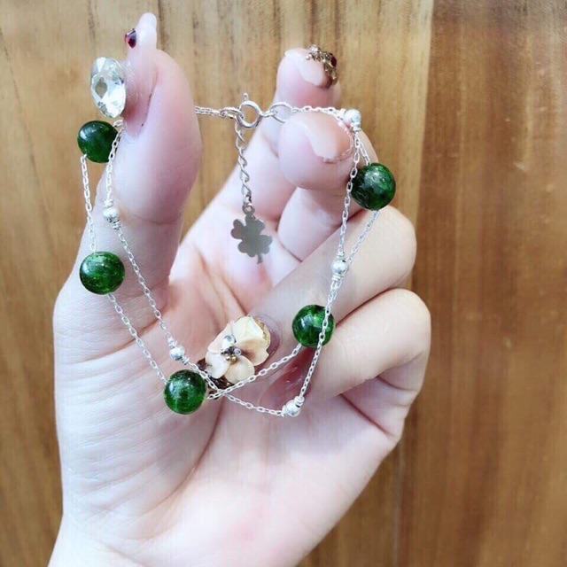 💥💥 Lắc tay Đá Thiên Nhiên Mix Bạc Đẹp