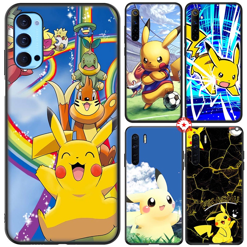Ốp Điện Thoại In Hình Pikachu Dễ Thương Cho OPPO A7X A9 A73 A83 R9S R9 F1 Plus F5 F7 F9 F11 Pro F15 78FV