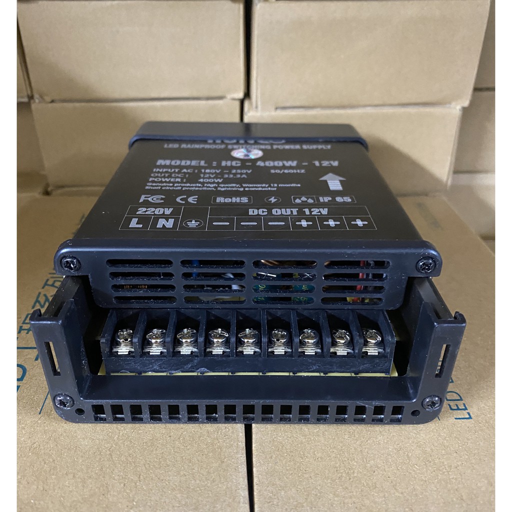 Nguồn led 12v 400w - 12V33A vỏ nhôm ngoài trời, Nguồn ngoài trời HUNCO | BigBuy360 - bigbuy360.vn