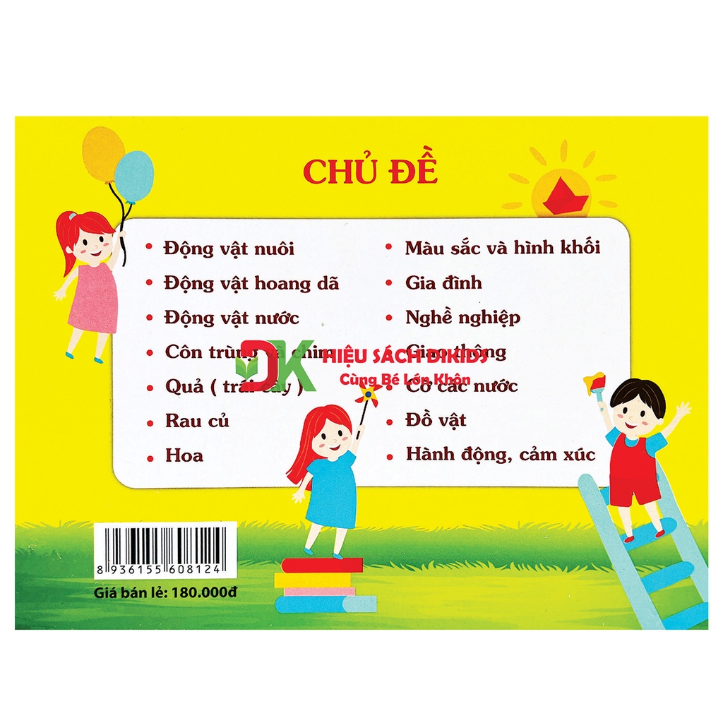 Flashcard thẻ thông minh Thế giới xung quanh phương pháp Glenn Doman khổ A5