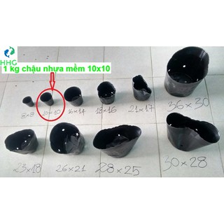 1KG CHẬU NHỰA MỀM ƯƠM CÂY 10X10 (BỊCH, TÚI BẦU 10X10), 1kg = khoảng 505 chậu 10x10