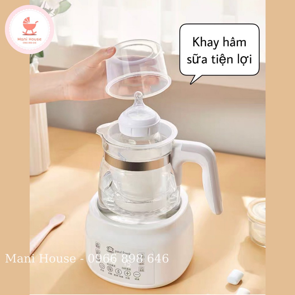 [TẶNG KHAY HÂM SỮA] Máy hâm nước pha sữa PAUL FRANK khử Clo nước, điều chỉnh nhiệt độ, tiệt trùng bình sữa cho bé