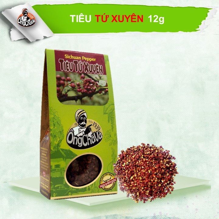 Tiêu Tứ Xuyên Ông Chà Và Thượng Hạng 12 gram (SICHUAN PEPPER) PREMIUM QUALITY