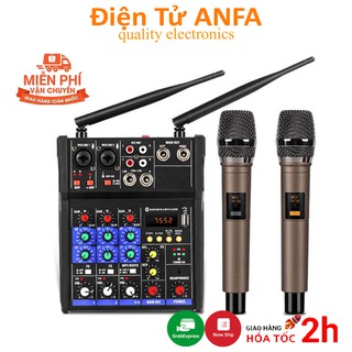 Mixer Yamaha G4 USB Chuyên Karaoke Livestream, Thu Âm Cao Cấp - Tặng Kèm 2 Micro Không Dây