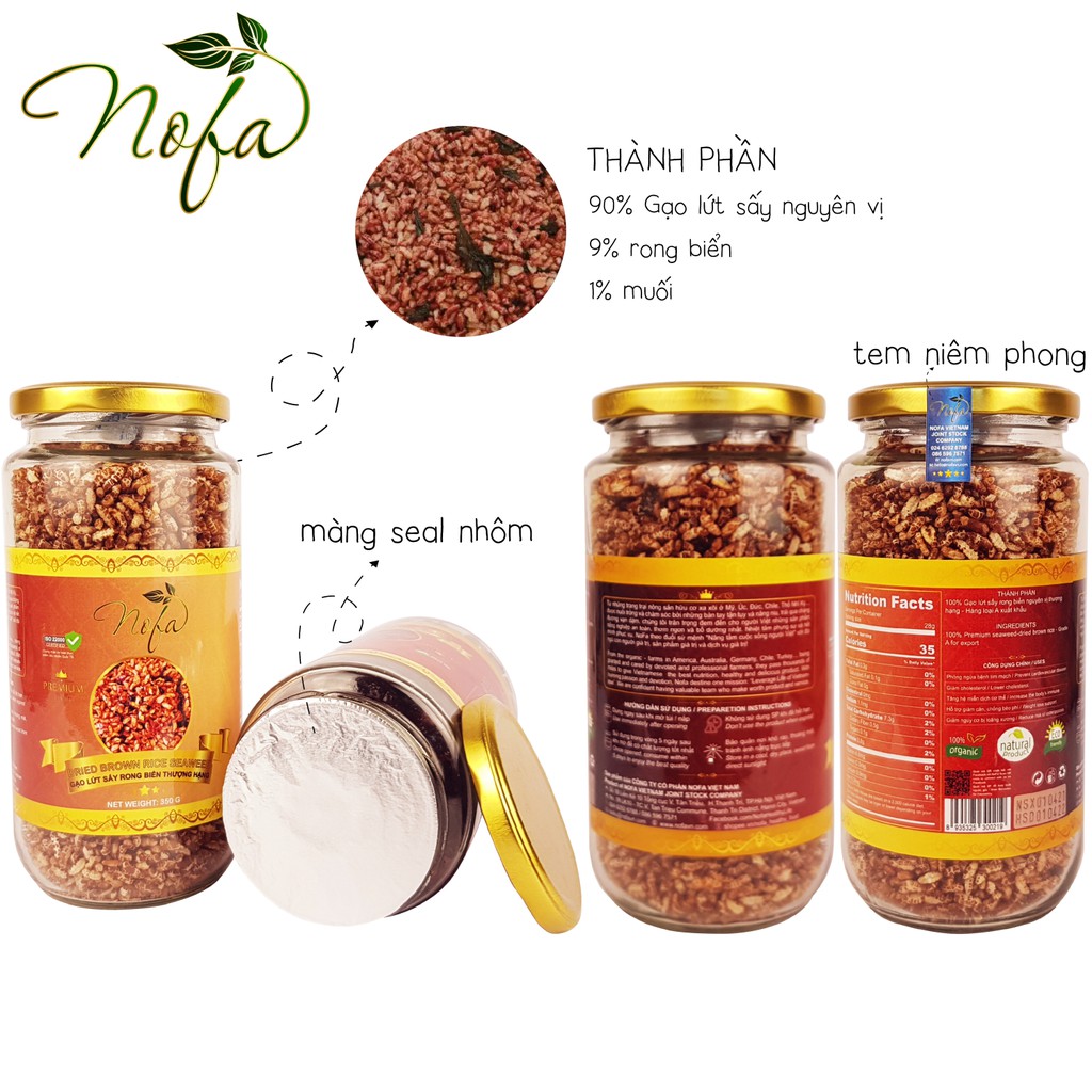 250g Gạo lứt sấy mix Rong biển Hàn Quốc Ăn kiêng, Giảm cân Ngon, Sạch & Đảm bảo | BigBuy360 - bigbuy360.vn