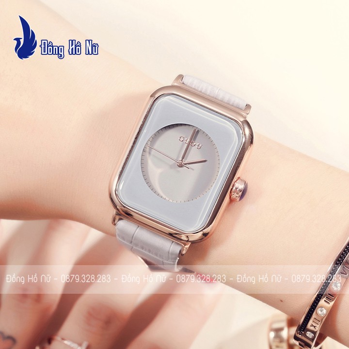 Đồng hồ nữ Guou 8162 ♥️FreeShip♥️ Dây da cao cấp, thiết kế trẻ trung, phong cách Hàn Quốc siêu đẹp ♥️ Bảo hành 12 tháng