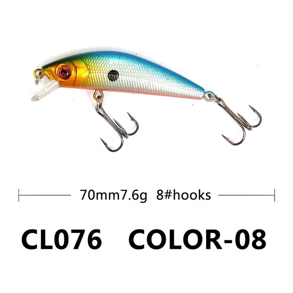 Mồi Câu Cá Nhân Tạo Cứng 70mm 8g Có Lưỡi Câu