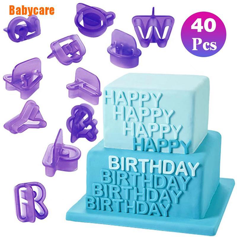 Bộ 40 Chữ Cái Và Số Bánh Quy