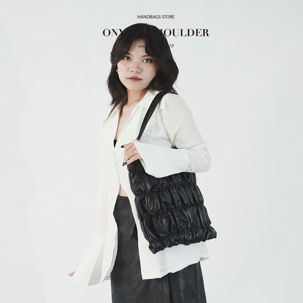 Túi xách nữ màu đen thời trang Summer Bag, túi da công sở cao cấp sành điệu Onyourshoulder