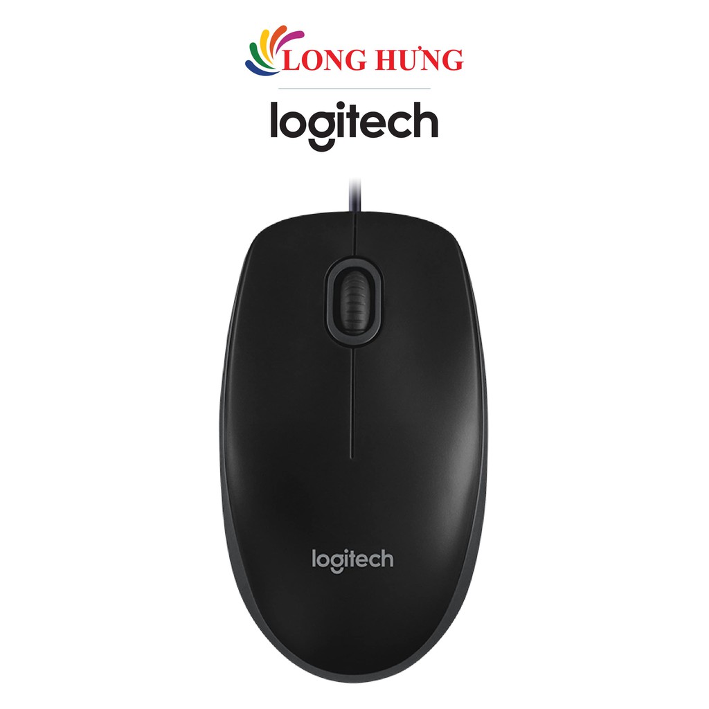 Chuột có dây Logitech B100 - Hàng chính hãng