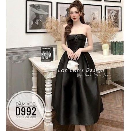 Đầm xòe big size cúp ngực siêu đẹp từ 60kg-90kg