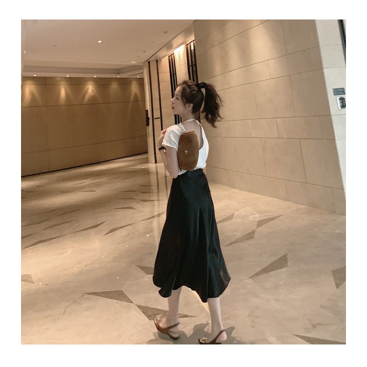 Super pretty Đầm Chân Váy Dài Dáng Chữ A Lưng Cao Phong Cách Retro Thời Trang Cao Cấp chân váy chữ a korean style
