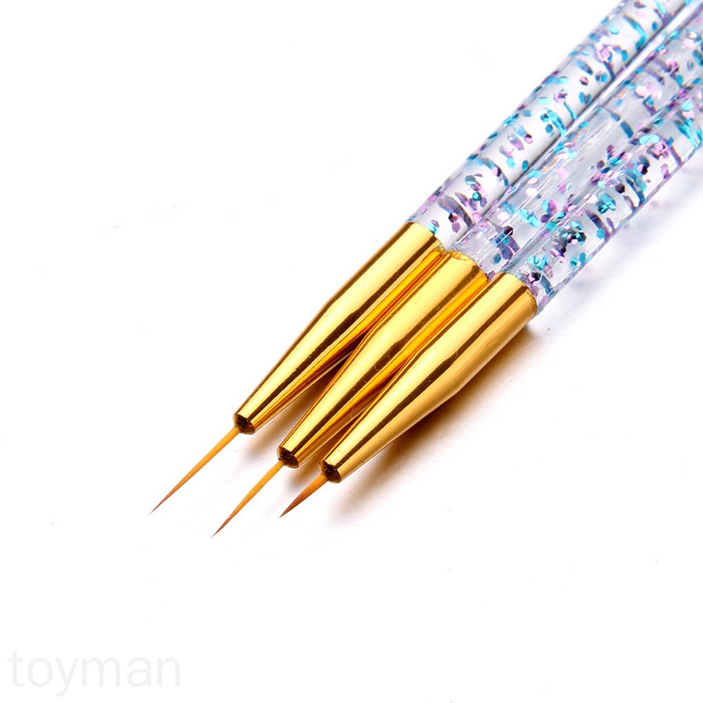 [Hàng mới về] Bộ 3 bút vẽ trang trí móng tay nghệ thuật thiết kế độc đáo