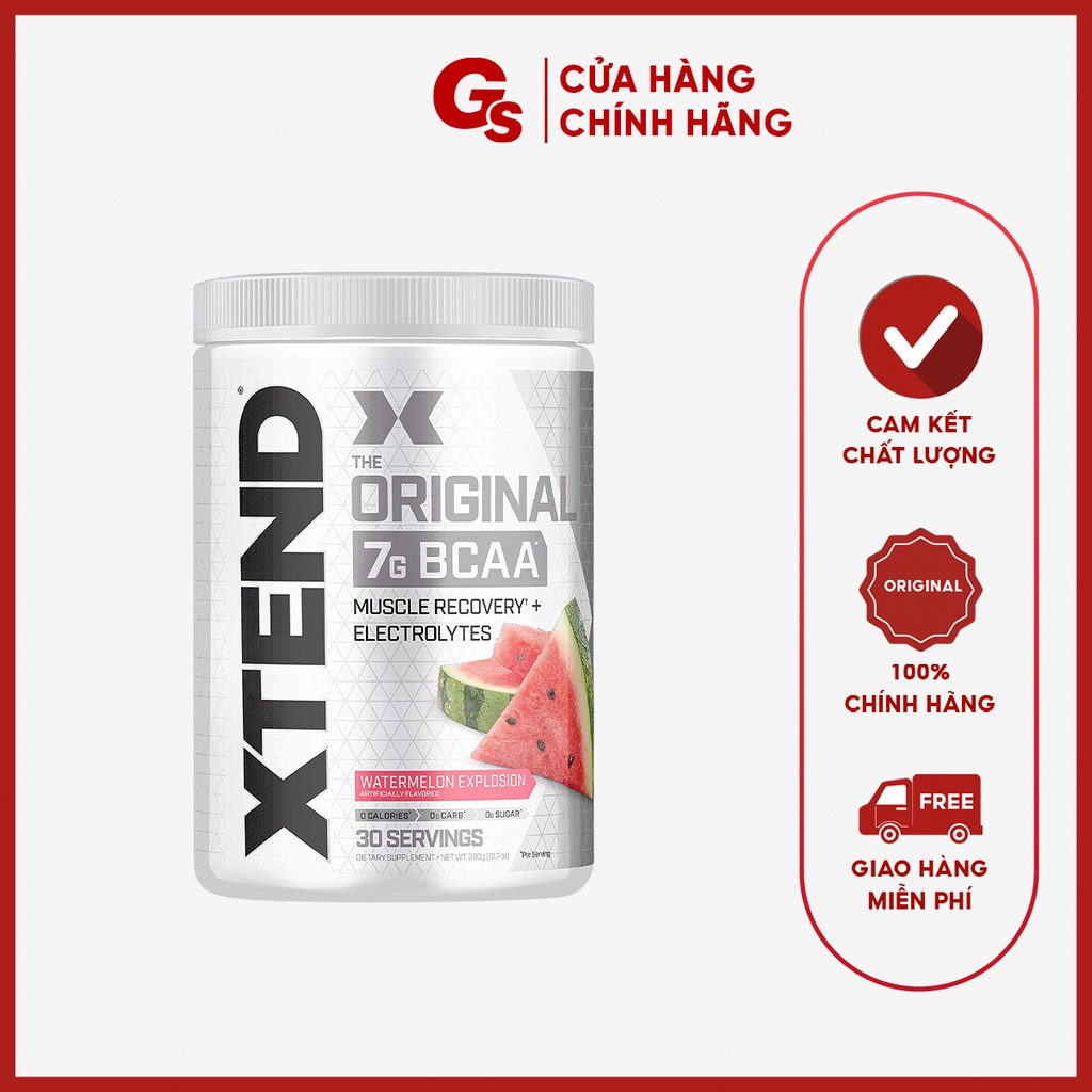 Sữa hỗ trợ phục hồi, phát triển cơ bắp Scivation Xtend BCAAs Original tăng sức bền tập luyện