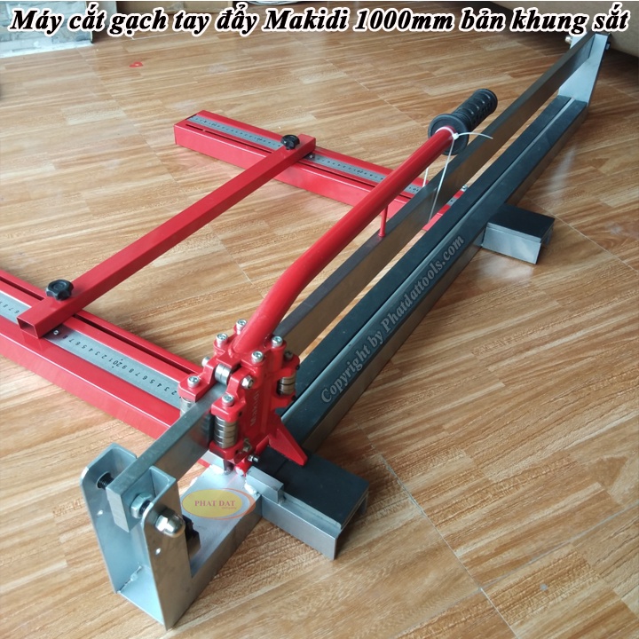 Bàn cắt gạch đẩy tay MAKIDI 1000-Cắt gạch tối đa 1m-Bảo hành 6 tháng-Hàng chính hãng.