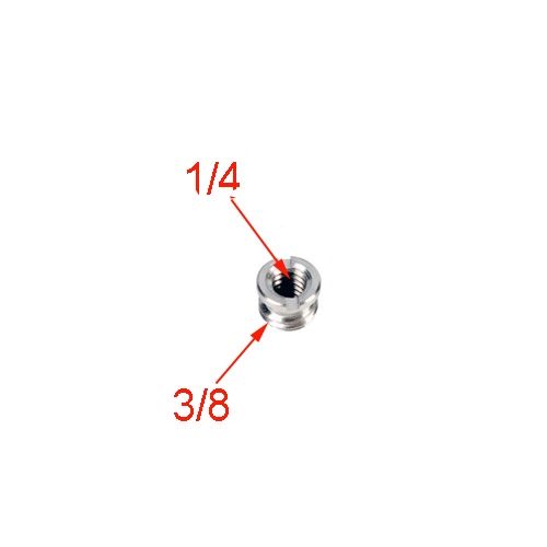 Bộ 10 Ốc Chuyển Đổi 1/4" Sang 3/8" Cho Tripod